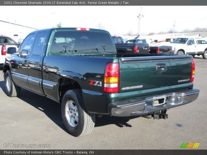 Forest Green Metallic / Tan 2001 Chevrolet Silverado 1500 LT Extended Cab 4x4