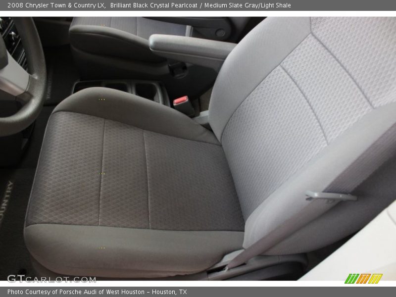 Brilliant Black Crystal Pearlcoat / Medium Slate Gray/Light Shale 2008 Chrysler Town & Country LX