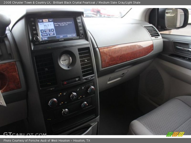 Brilliant Black Crystal Pearlcoat / Medium Slate Gray/Light Shale 2008 Chrysler Town & Country LX