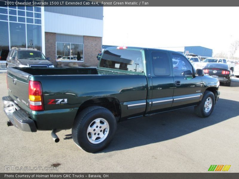 Forest Green Metallic / Tan 2001 Chevrolet Silverado 1500 LT Extended Cab 4x4