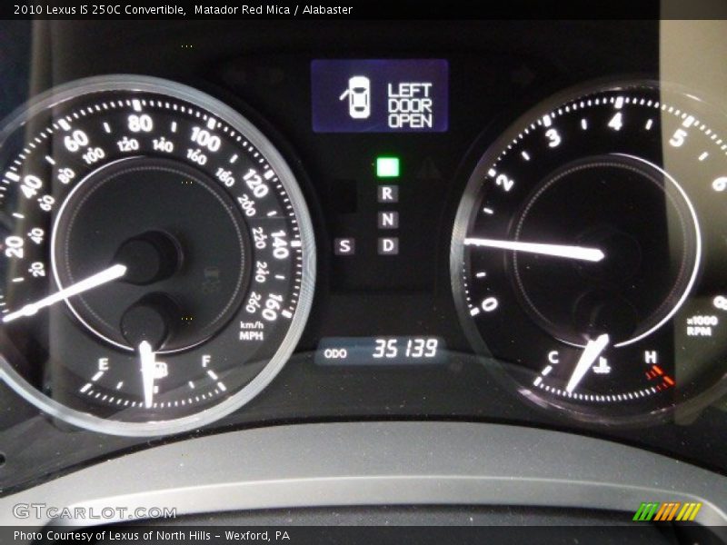 Matador Red Mica / Alabaster 2010 Lexus IS 250C Convertible