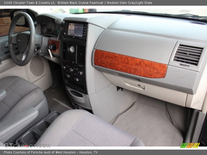 Brilliant Black Crystal Pearlcoat / Medium Slate Gray/Light Shale 2008 Chrysler Town & Country LX