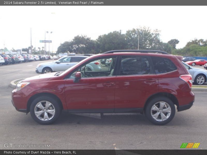 Venetian Red Pearl / Platinum 2014 Subaru Forester 2.5i Limited