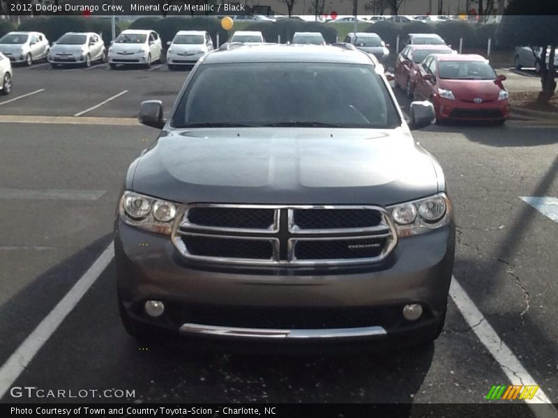 Mineral Gray Metallic / Black 2012 Dodge Durango Crew