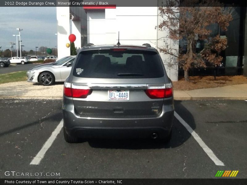 Mineral Gray Metallic / Black 2012 Dodge Durango Crew