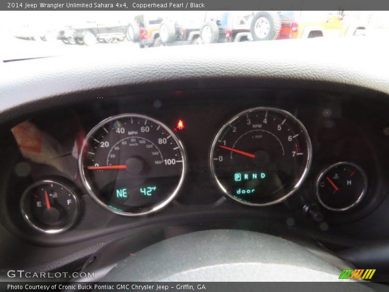 Copperhead Pearl / Black 2014 Jeep Wrangler Unlimited Sahara 4x4