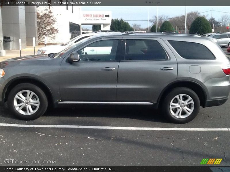 Mineral Gray Metallic / Black 2012 Dodge Durango Crew