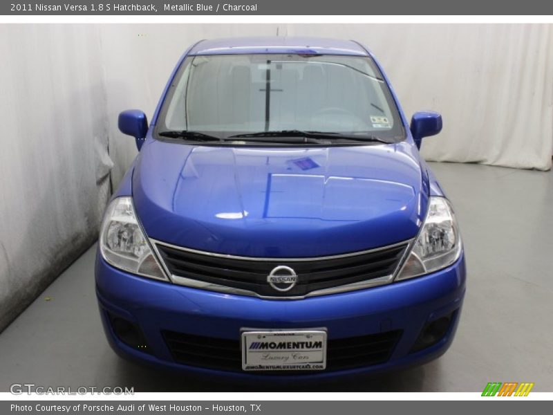 Metallic Blue / Charcoal 2011 Nissan Versa 1.8 S Hatchback