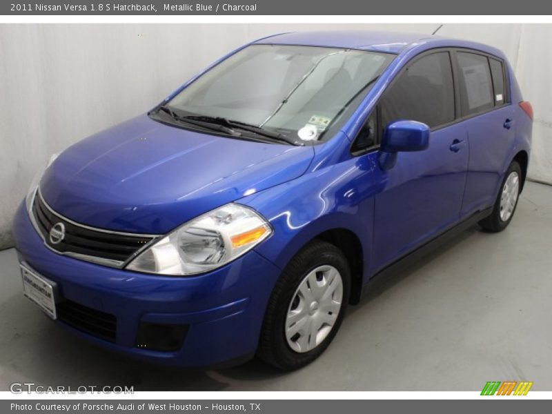 Metallic Blue / Charcoal 2011 Nissan Versa 1.8 S Hatchback