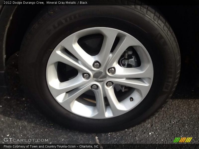 Mineral Gray Metallic / Black 2012 Dodge Durango Crew