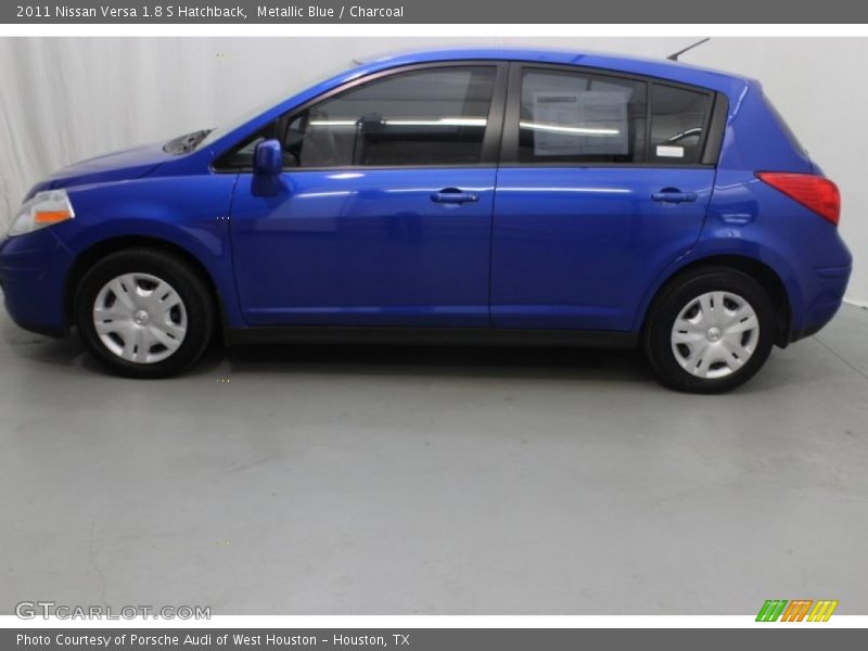 Metallic Blue / Charcoal 2011 Nissan Versa 1.8 S Hatchback