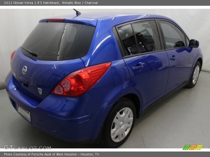 Metallic Blue / Charcoal 2011 Nissan Versa 1.8 S Hatchback