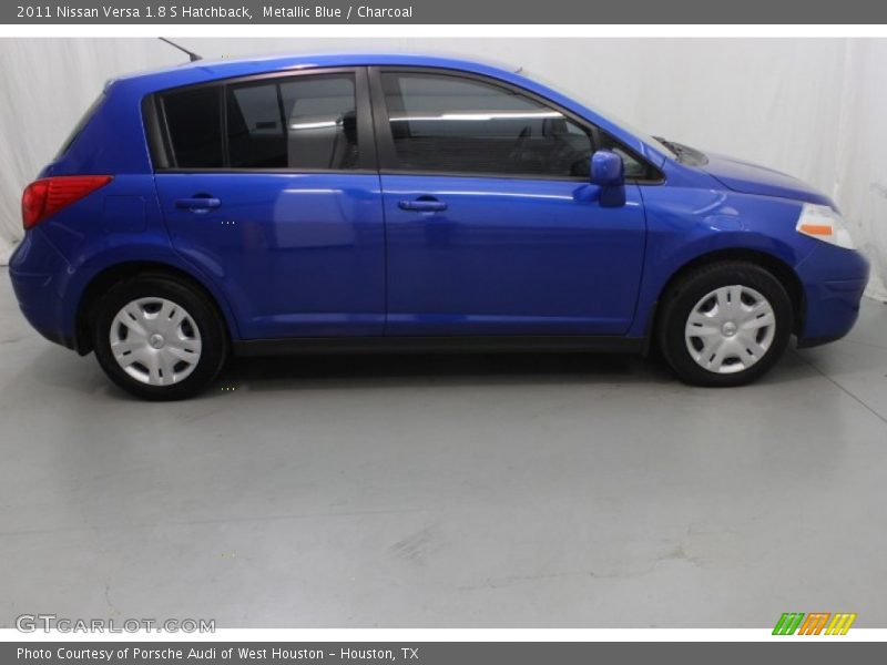 Metallic Blue / Charcoal 2011 Nissan Versa 1.8 S Hatchback