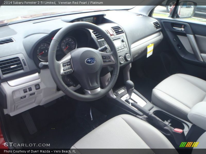 Venetian Red Pearl / Platinum 2014 Subaru Forester 2.5i Limited
