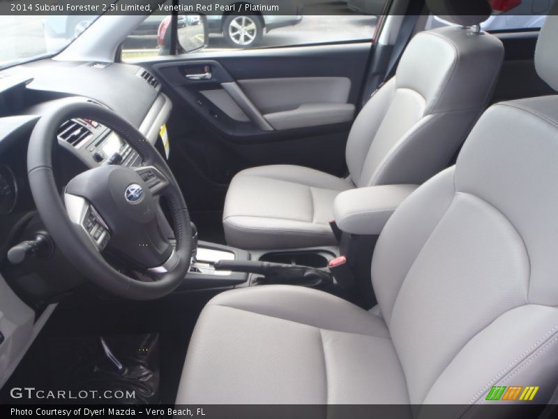 Venetian Red Pearl / Platinum 2014 Subaru Forester 2.5i Limited