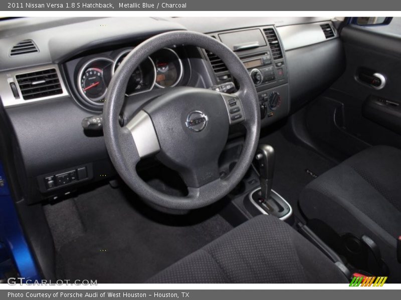 Metallic Blue / Charcoal 2011 Nissan Versa 1.8 S Hatchback
