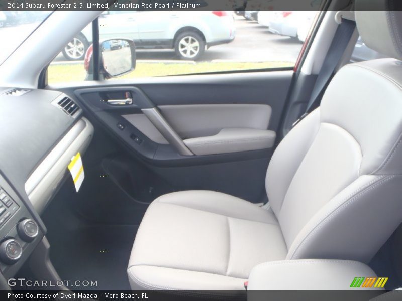 Venetian Red Pearl / Platinum 2014 Subaru Forester 2.5i Limited