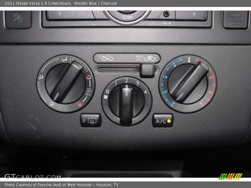 Metallic Blue / Charcoal 2011 Nissan Versa 1.8 S Hatchback