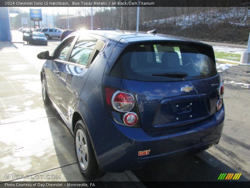 Blue Topaz Metallic / Jet Black/Dark Titanium 2014 Chevrolet Sonic LS Hatchback