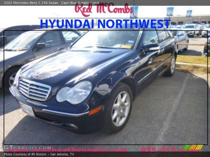 Capri Blue Metallic / Java 2002 Mercedes-Benz C 240 Sedan