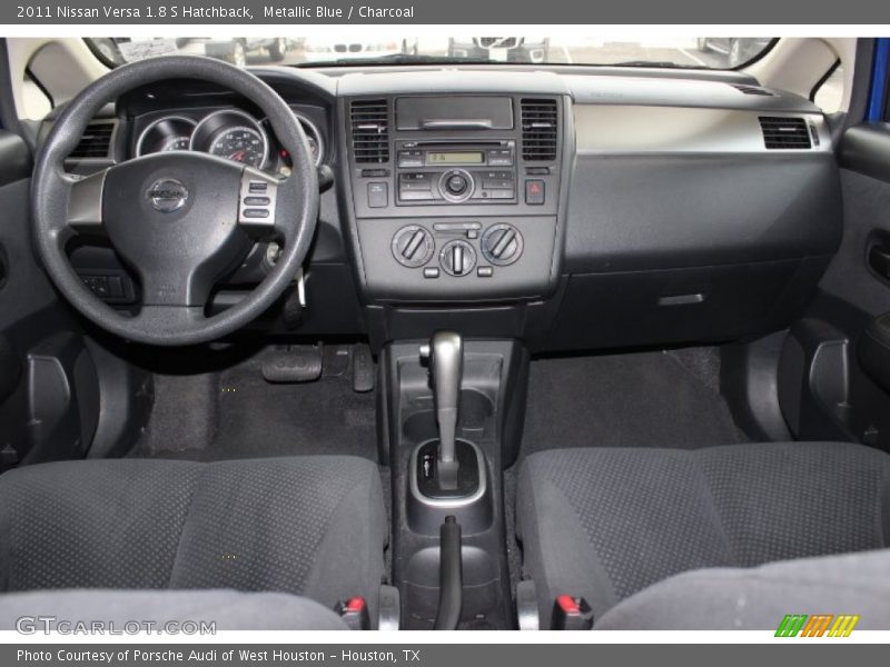 Metallic Blue / Charcoal 2011 Nissan Versa 1.8 S Hatchback