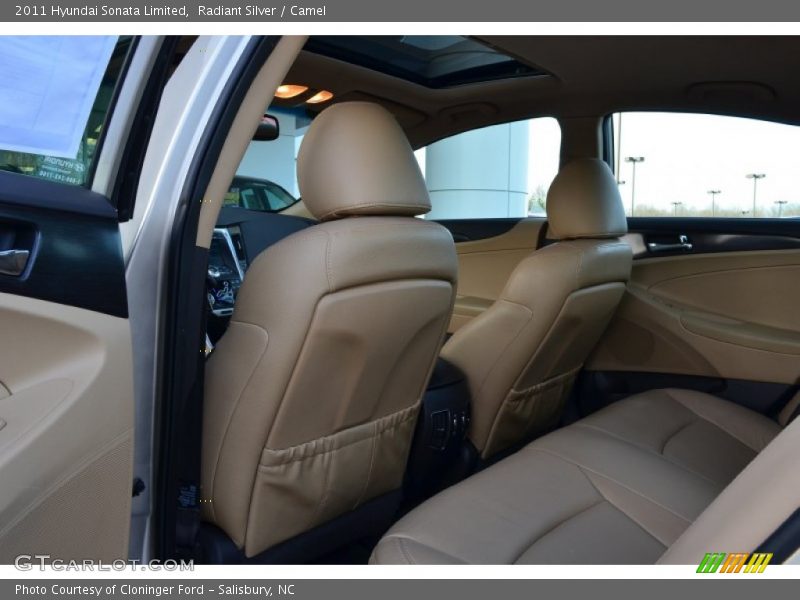 Radiant Silver / Camel 2011 Hyundai Sonata Limited