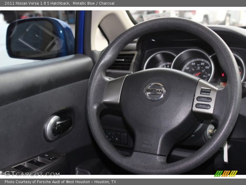 Metallic Blue / Charcoal 2011 Nissan Versa 1.8 S Hatchback