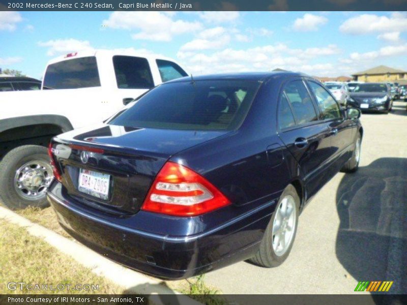 Capri Blue Metallic / Java 2002 Mercedes-Benz C 240 Sedan