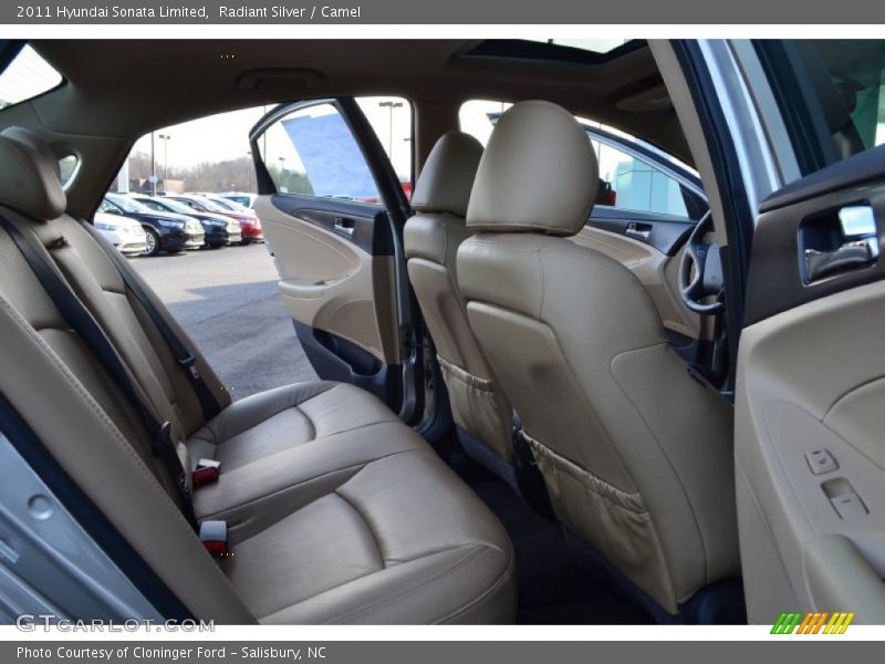 Radiant Silver / Camel 2011 Hyundai Sonata Limited