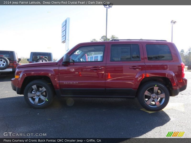 Deep Cherry Red Crystal Pearl / Dark Slate Gray 2014 Jeep Patriot Latitude