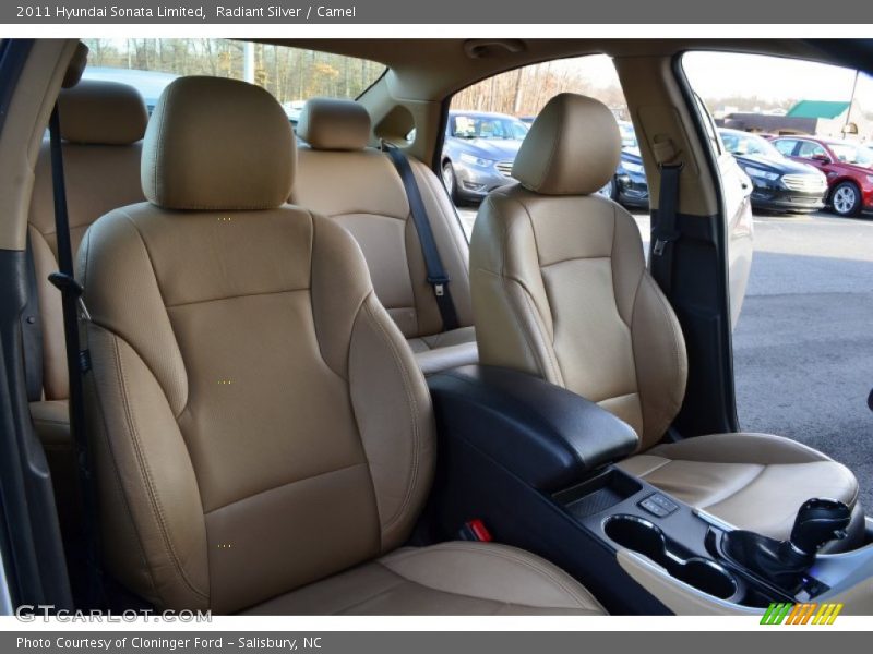 Radiant Silver / Camel 2011 Hyundai Sonata Limited