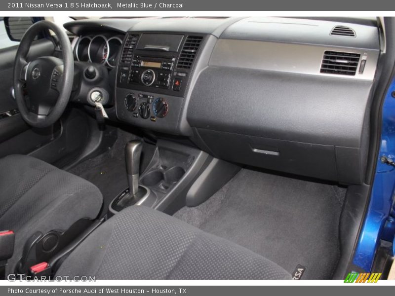 Metallic Blue / Charcoal 2011 Nissan Versa 1.8 S Hatchback