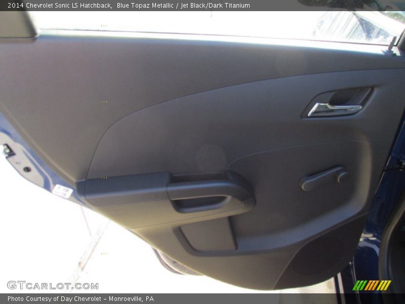 Blue Topaz Metallic / Jet Black/Dark Titanium 2014 Chevrolet Sonic LS Hatchback