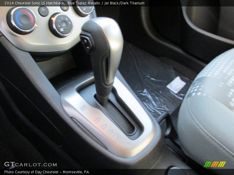 Blue Topaz Metallic / Jet Black/Dark Titanium 2014 Chevrolet Sonic LS Hatchback