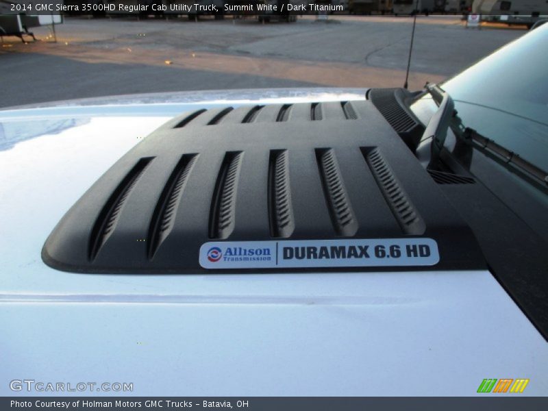 Summit White / Dark Titanium 2014 GMC Sierra 3500HD Regular Cab Utility Truck