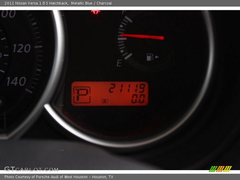 Metallic Blue / Charcoal 2011 Nissan Versa 1.8 S Hatchback