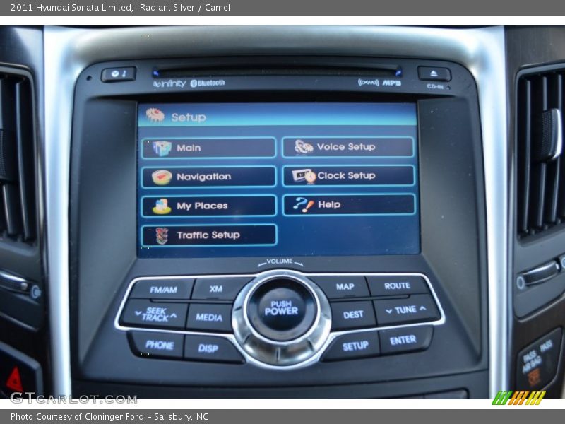 Radiant Silver / Camel 2011 Hyundai Sonata Limited