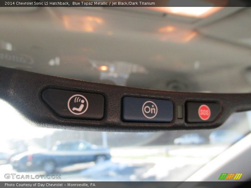 Blue Topaz Metallic / Jet Black/Dark Titanium 2014 Chevrolet Sonic LS Hatchback