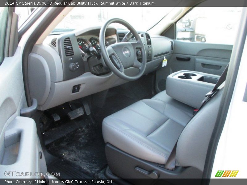 Summit White / Dark Titanium 2014 GMC Sierra 3500HD Regular Cab Utility Truck