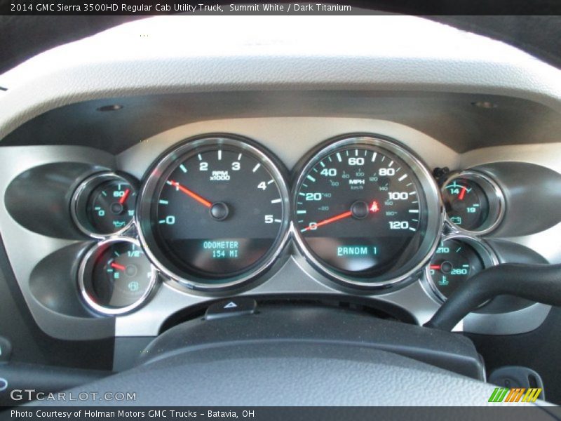 Summit White / Dark Titanium 2014 GMC Sierra 3500HD Regular Cab Utility Truck