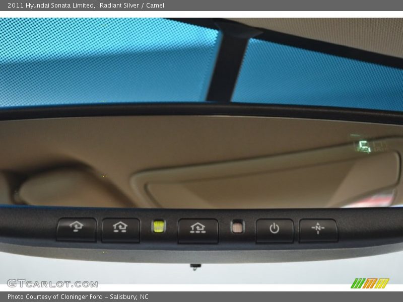 Radiant Silver / Camel 2011 Hyundai Sonata Limited