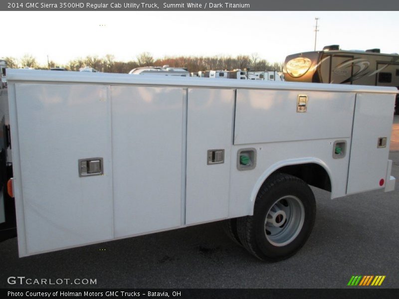 Summit White / Dark Titanium 2014 GMC Sierra 3500HD Regular Cab Utility Truck
