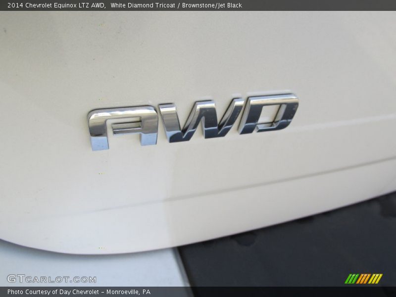 White Diamond Tricoat / Brownstone/Jet Black 2014 Chevrolet Equinox LTZ AWD