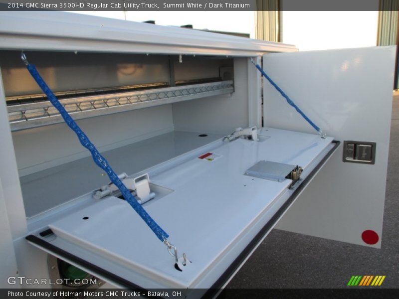 Summit White / Dark Titanium 2014 GMC Sierra 3500HD Regular Cab Utility Truck