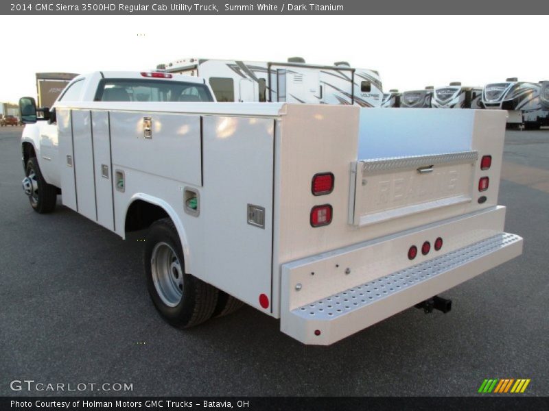 Summit White / Dark Titanium 2014 GMC Sierra 3500HD Regular Cab Utility Truck