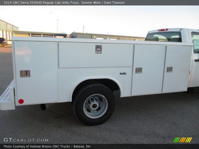 Summit White / Dark Titanium 2014 GMC Sierra 3500HD Regular Cab Utility Truck