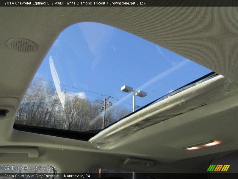 White Diamond Tricoat / Brownstone/Jet Black 2014 Chevrolet Equinox LTZ AWD