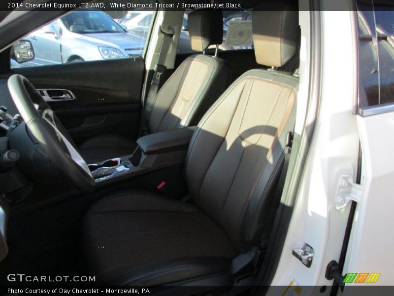 White Diamond Tricoat / Brownstone/Jet Black 2014 Chevrolet Equinox LTZ AWD