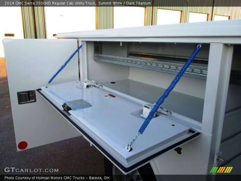 Summit White / Dark Titanium 2014 GMC Sierra 3500HD Regular Cab Utility Truck