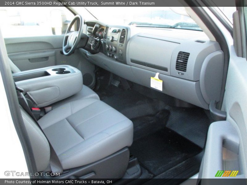 Summit White / Dark Titanium 2014 GMC Sierra 3500HD Regular Cab Utility Truck